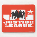 Justice League Logo and Character Silhouettes mousepads