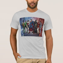 justice league, Shirt with custom graphic design