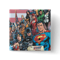 Justice League of America First Issue Pinback Button