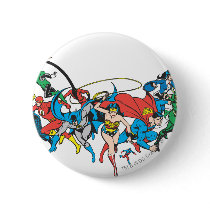 Justice League of America Group 2 Pinback Button