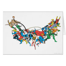 Justice League of America Group 2 Greeting Card