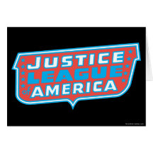 Justice League of America Logo Card