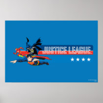 Justice League Stars and Stripes Print
