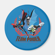 Justice League Team Power Refrigerator Magnets