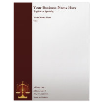 justice letterhead template