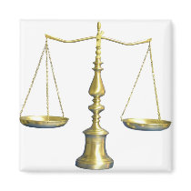 Justice Fridge Magnet