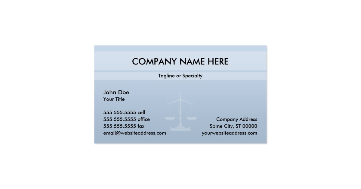 justice office business card zazzle office business card