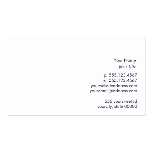 Justice Scale Attorney  at Law Groupon Business Cards (back side)