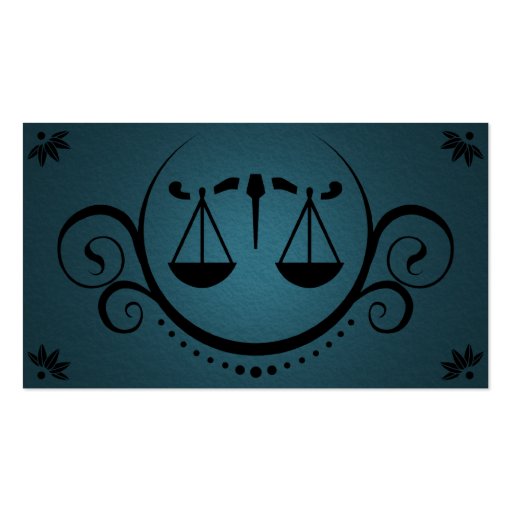 justice scale sophistications business card