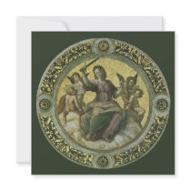 Justice (Vatican Fresco) by Raphael Graduation Custom Invite