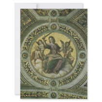 Justice (Vatican Fresco) by Raphael Graduation Invite