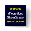 Justin for Student Government buttons