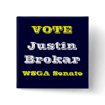 Justin for Student Government buttons