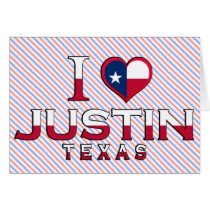 Justin, Texas Greeting Cards