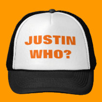 JUSTIN WHO? hats
