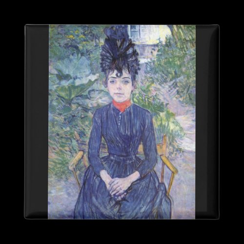 Justine Dieuhl by Toulouse-Lautrec Fridge Magnet