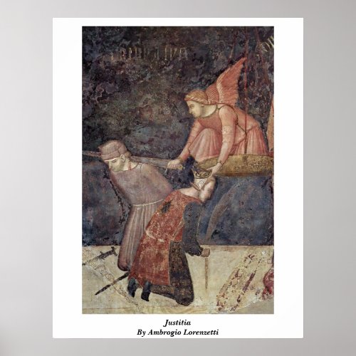 Justitia By Ambrogio Lorenzetti Poster
