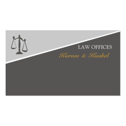 Justos Scales of Justice Business Cards