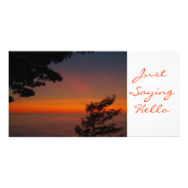 JustSaying Hello, TEYoung Photo Greeting Card