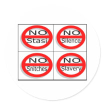 Justsayno stickers by gangstalking Justsayno stickers
