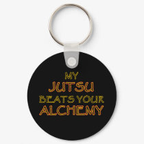 Jutsu vs Alchemy Keychain Fob by AnimeFanatic Jutsu vs Alchemy Keychain Fob