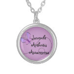 Juvenile Arthritis Awareness Butterfly Necklace necklaces