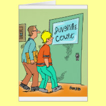 Juvenile Delinquent Cartoon cards