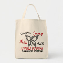 Juvenile Diabetes Celtic Butterfly 3 Bags