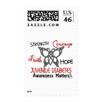 Juvenile Diabetes Celtic Butterfly 3 Stamps