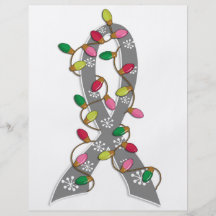 Juvenile Diabetes Christmas Lights Ribbon Flyer Design