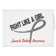 Juvenile Diabetes Fight Like A Girl 7.3 Card