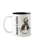Juvenile Diabetes Flower Ribbon 3 mugs