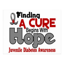 Juvenile Diabetes HOPE 5 Post Card