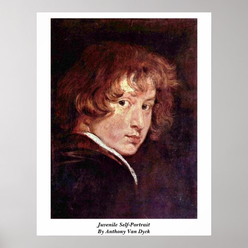 Juvenile Self-Portrait By Anthony Van Dyck Poster