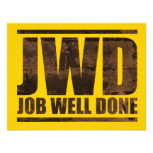 JWD Job Well Done - Wash Design Custom Announcements