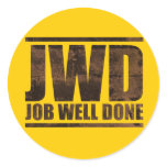 JWD Job Well Done - Wash Design stickers