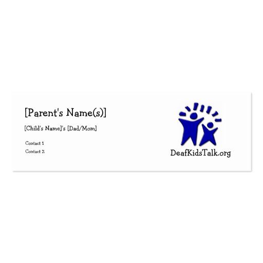 JWPOSD Parent Cards-Slim Design Business Cards (front side)