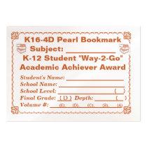 K16-4D Pearl Bookmark -All Subjects- 100ct