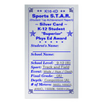 K16-4D Sports S.T.A.R. ~Silver Card~ HS 100ct Business Cards