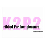 K2P2 Ribbed For Her Pleasure Merchandise Postcard