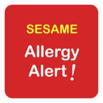 k7 - Allergy Alert - SESAME. Sticker