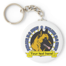 K9 Belgian Malinois Keychain