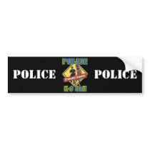 K9 Criminals Beware Bumper Sticker