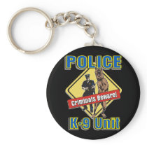 K9 Criminals Beware Keychain