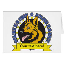 K9 German Shepherd Greeting Card