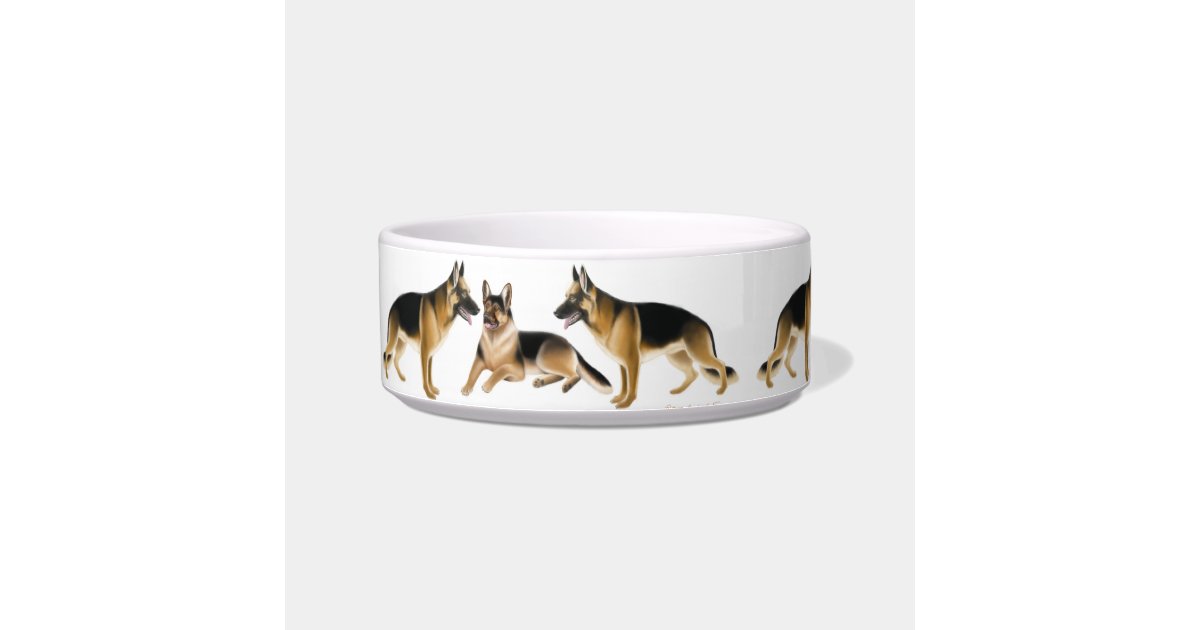 K9 German Shepherd Dogs Pet Bowls Zazzle