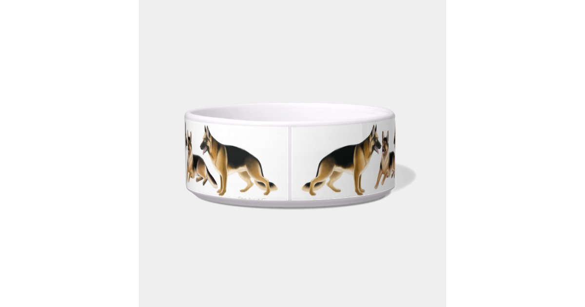 K9 German Shepherd Dogs Pet Bowls Zazzle
