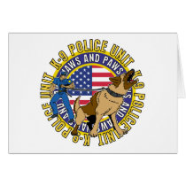 K9 Jaws and Paws Greeting Cards