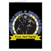 K9 Labrador Retriever Greeting Card