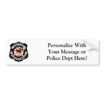 K9 Police Bumper Sticker